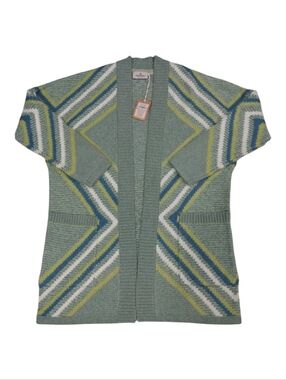 Passenger~NWT~Recycled Blend~Homestead Pistachio~Chevron Green Blue~Oversized~XS